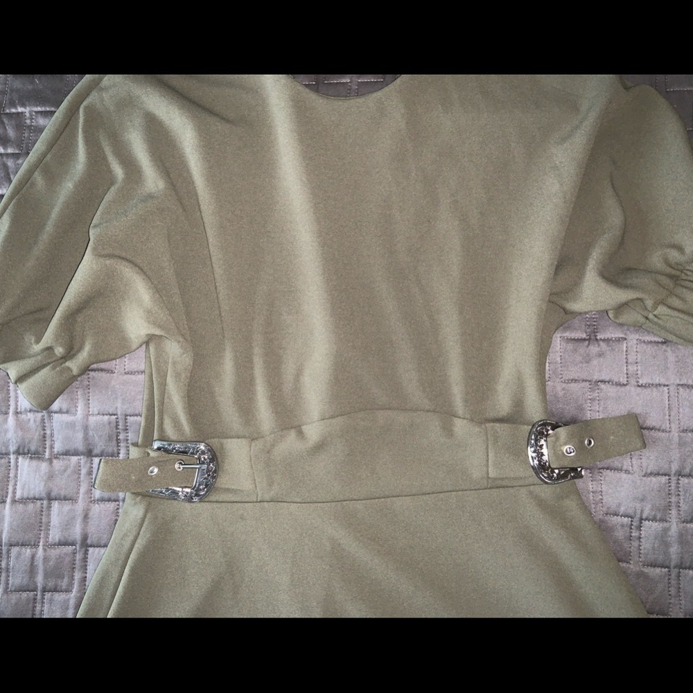 Army green “belted” ASOS dress!